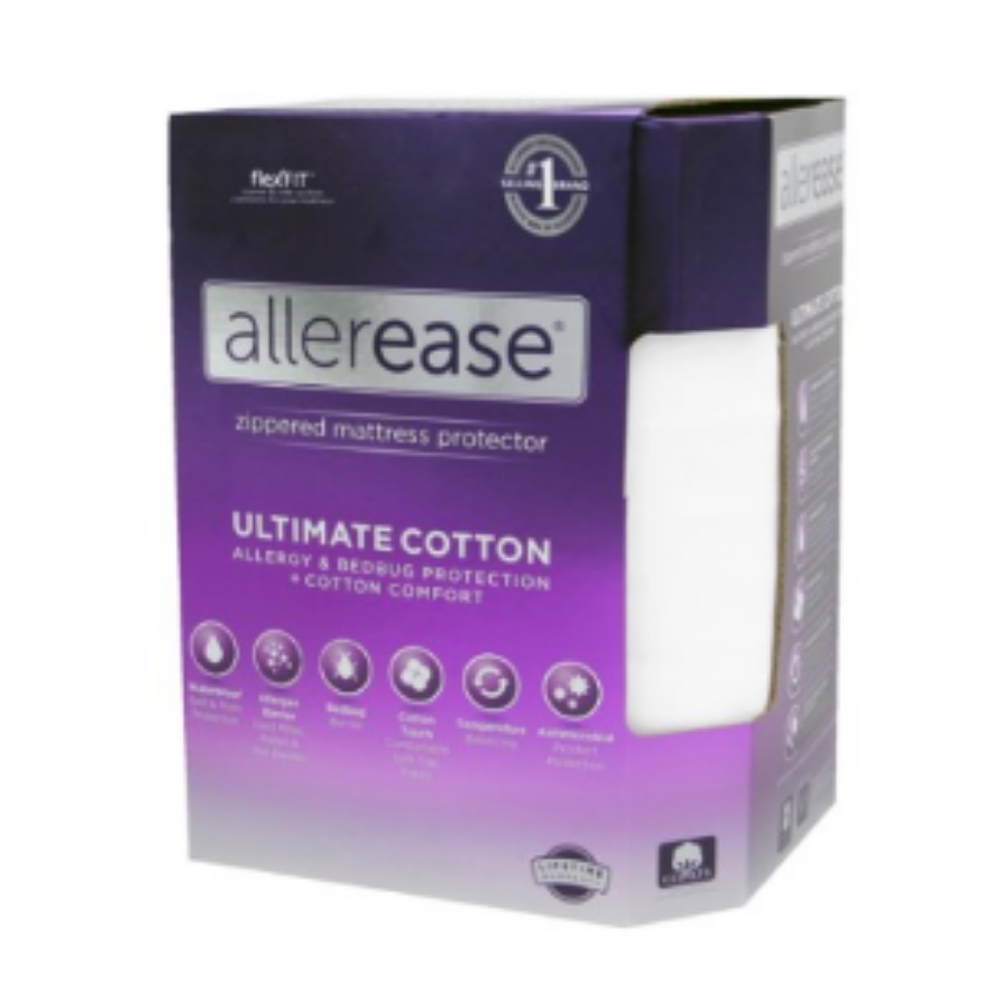 Allerease  Ultimate Cotton Zip  Mattress Protector-KING